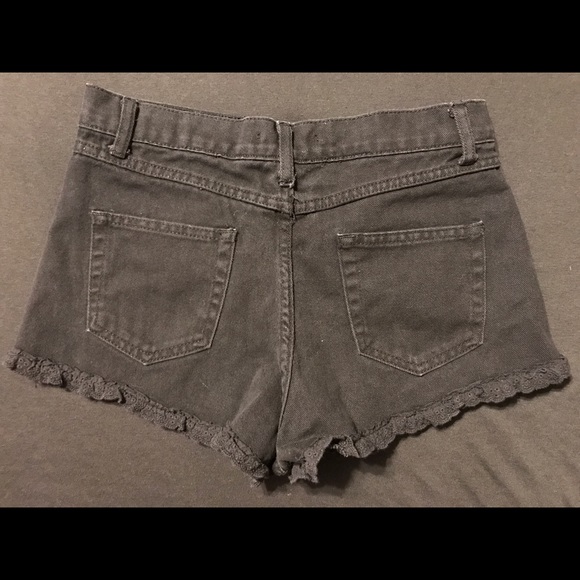 Forever 21 high waisted short shorts w lace trim - Picture 6 of 6